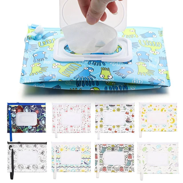 cosmétique Sac de lingettes humides Boîte à mouchoirs Accessoires de poussette