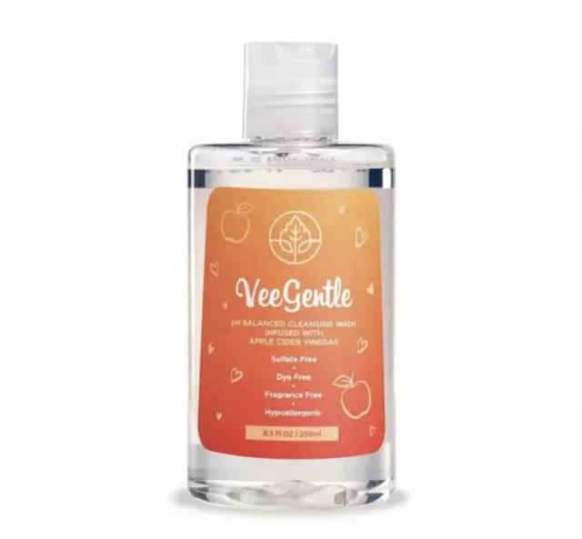 VeeFresh - VeeGentle Femenino Lavado pH Equilibrio para Mujeres Lavado con Sidra de Manzana Vi