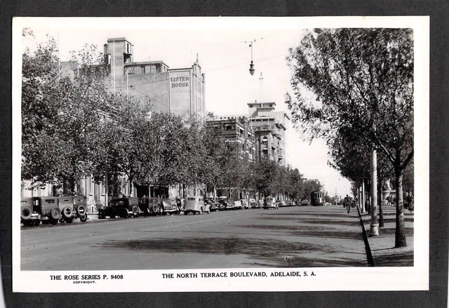 C3776 Australia SA Adelaide North Terrace #9408 vintage Rose Series postcard