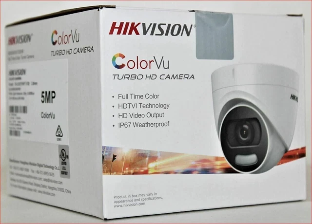 HIKVISION CCTV 5MP COLORVU CAMERA DS-2CE72HFT-F28 24H COLOR IP67 ...