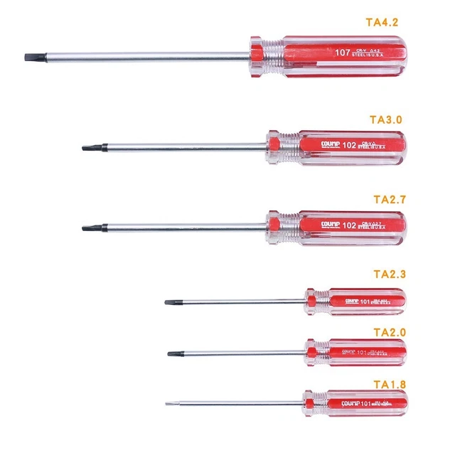 TA18-TA42 Sized Triangular Drive Screwdriver for Repairing Electronic Devices