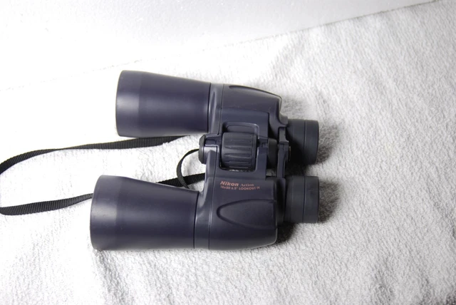 Nikon Action 10x50 6.5 OUTLOOK IV Binoculars In Good Shape w/ Strap & Bag