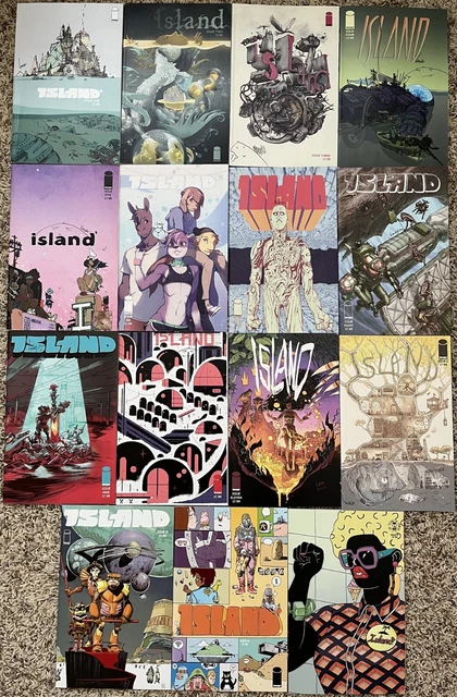 COMPLETE SERIES! Island #1-15 (Image Comics) 11 AUTOGRAPHED BY BRANDON GRAHAM!!
