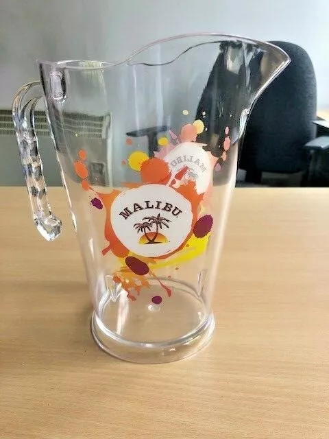 Malibu Branded Brand New Plastic Mixer Cocktail Jug 1.5 Litre Summer Design