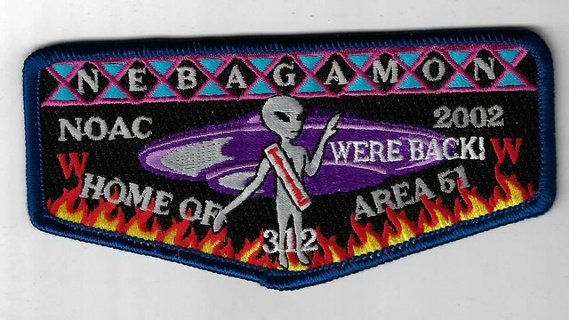 Boy Scout OA 312 Nebagamon Lodge 2002 NOAC Flap
