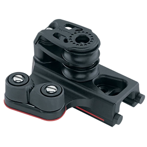 1 1/16in End Control - Double Sheave, Cam Cleat, Set Of 2 - Twin Pulley/Carbo-C
