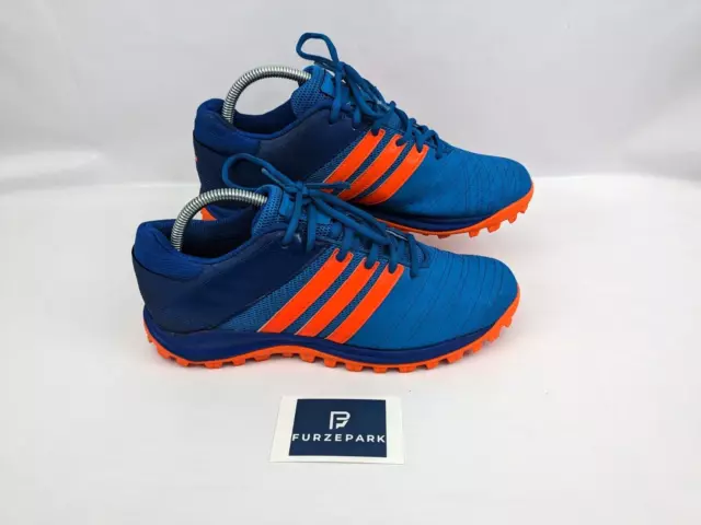 ADIDAS SRS 4 Hockey Shoes Trainers Orange Blue Size UK 8 EU 42