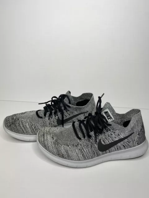 Nike Free RN Flyknit 2017 Mens Size 11 Gray Athletic Running Shoes Sneakers