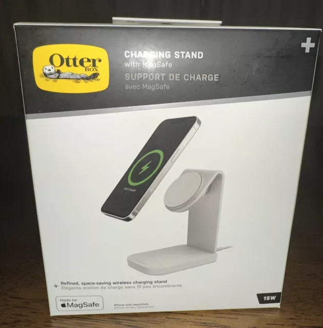 OtterBox Charging Stand with MagSafe MFi Approved 15W - Brilliant Opera (White)