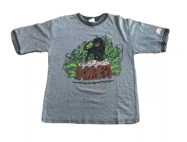 VINTAGE BUSCH GARDENS Kumba T-Shirt Roller Coaster L/XL Made in USA $42 ...