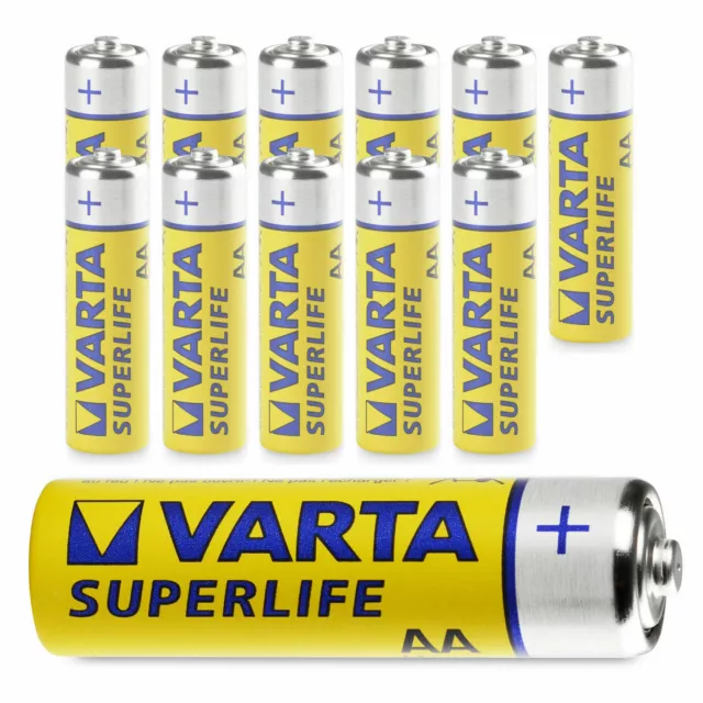 100 Pile Stilo Originali Varta 2 Cartoni Batteria Aa Super Life 2