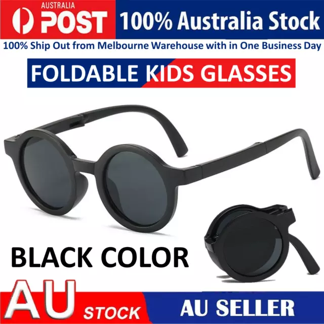 Kids Sunglasses Child UV400 Sun Foldable Eyeglasses for Cute Girls Boys Age 2-8