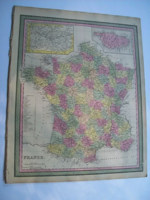 Antique 1854 MITCHELL FRANCE Paris   old