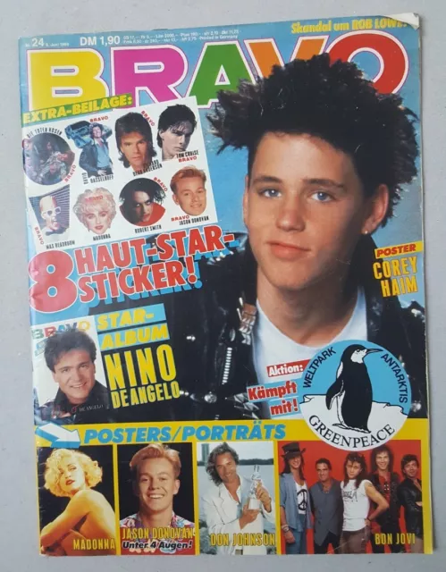 BRAVO Nr. 24 - 08.06. 1989 - Sticker fehlen - Poster fehlen