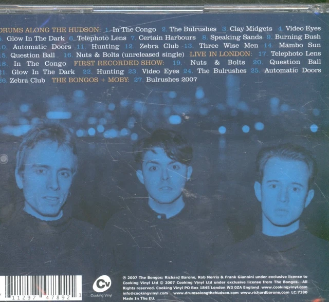 BONGOS DRUMS ALONG the Hudson CD Europe Cooking Vinyl 2007 Sealed