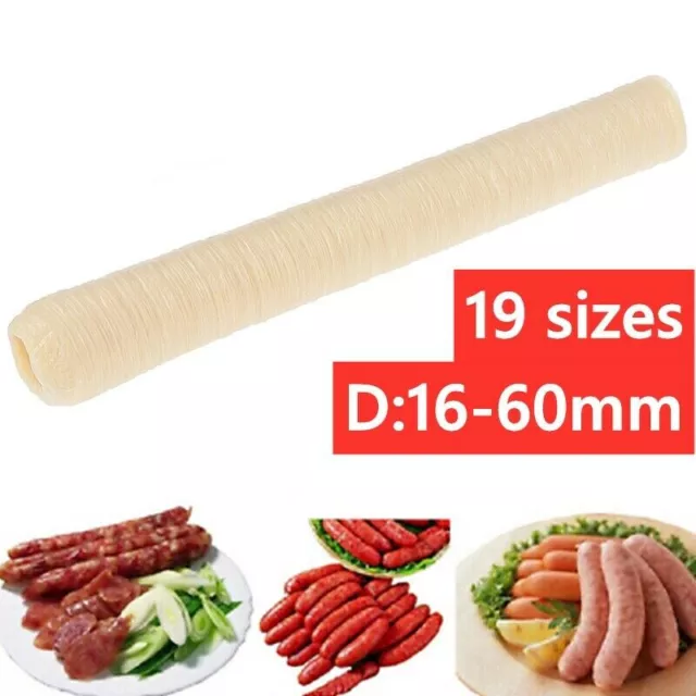 1PC 16-62mm Edible Sausage Casings skins Packaging Pork Intestine Sausage_Tu_x$
