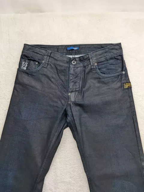 MENS G-STAR RAW GS01 Jeans Blue Denim Pants Slim Fit Straight Leg ...