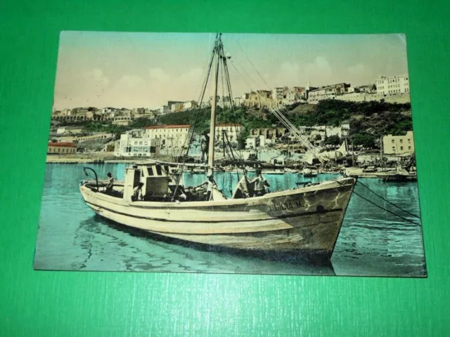 Cartolina Ortona a Mare - Panorama dal Porto 1957