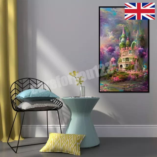Abstract Scenery 5D Diamond Painting Rhinestone Full Round Drill for Room Decor