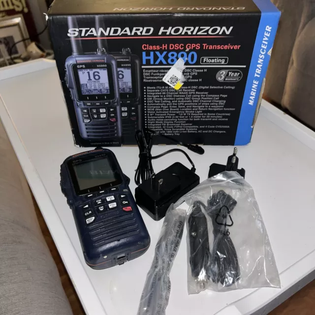 STANDARD HORIZON HX890 FLOATING 6 WATT CLASS H DSC HANDHELD VHF/GPS No Cradle