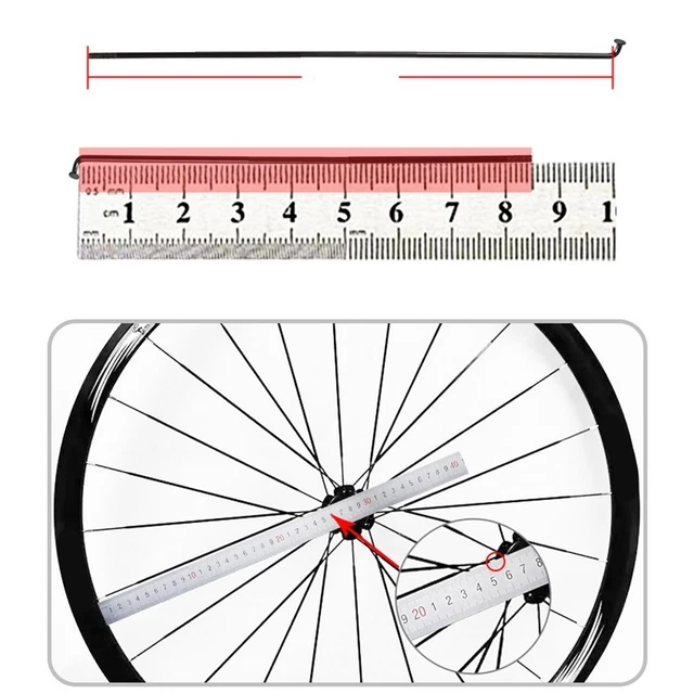 Rayons de roue 3x205 mm avec écrous (36 rayons) - 50 Factory