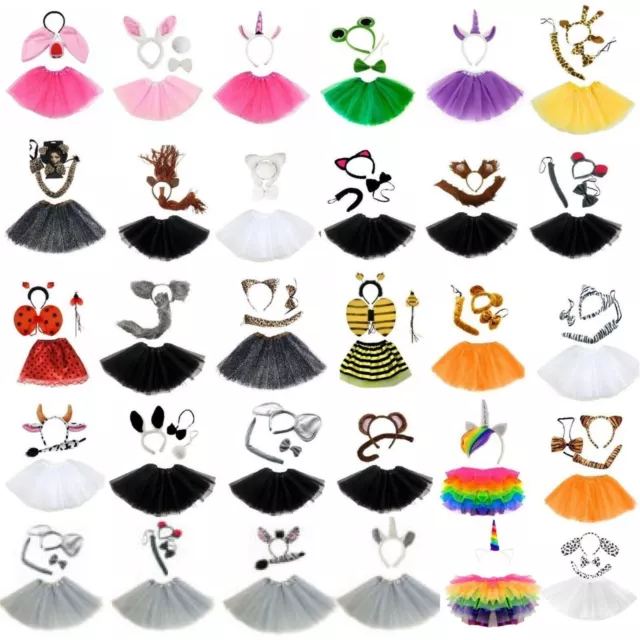 Kids Animal Fancy Dress Tutu Costume Book Week Day Fancy Dress Halloween Party