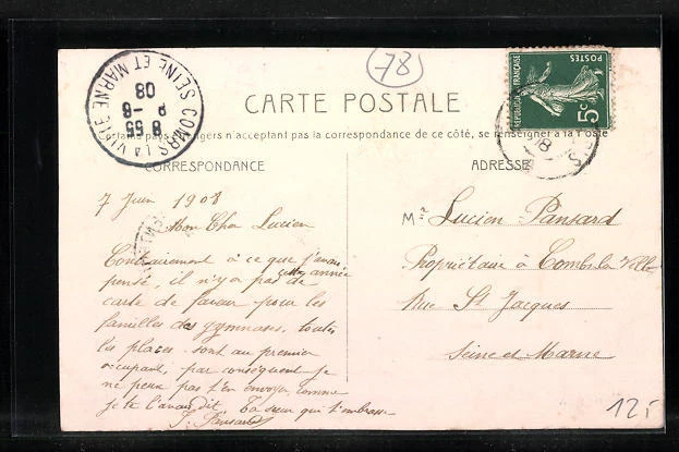 CPA Argenteuil, La Grande-Rue pres de la Rue Nationale 1908 2