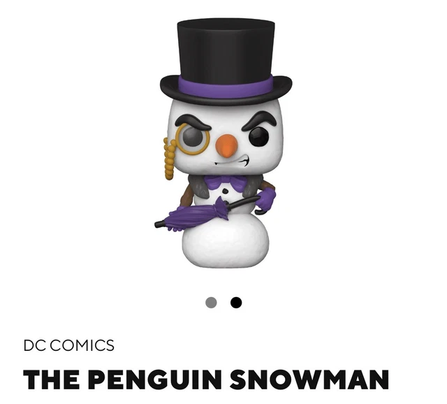Funko Pop! ~Heroes ~DC Super Heroes~THE PENGUIN SNOWMAN #367~Hot Topic Exclusive