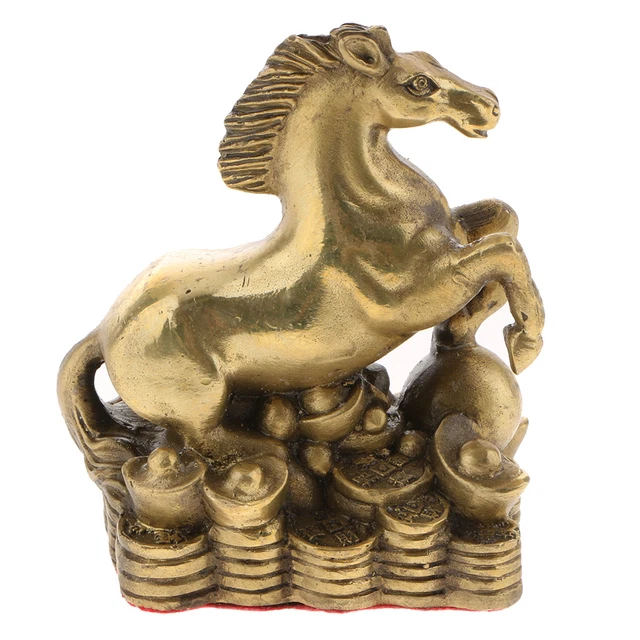 Chinese Feng Shui Money Lucky  Animal Figurine Ornament Horse Statue