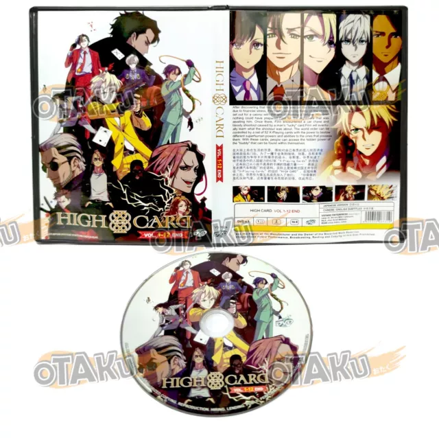 DVD Anime High Card: ハイカード - Complete TV Series Vol 1-12 End with English  Sub