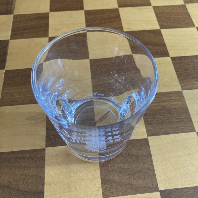 Jim Beam Drink Smart 4" Rocks Low Ball Etched New Whiskey Glass