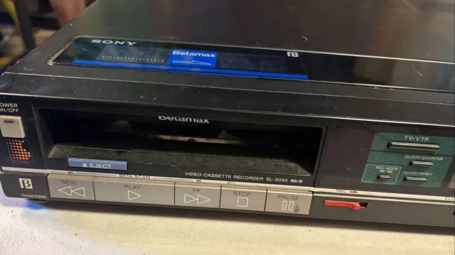 Sony Betamax SL-3030 | Video Cassette Recorder | VCR | For Parts - Untested