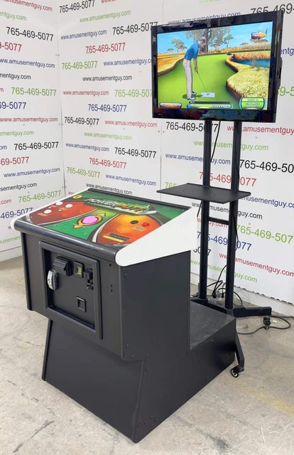 Power Putt by Incredible Technologies (11 course/Raw Talk)  COIN-OP Arcade game