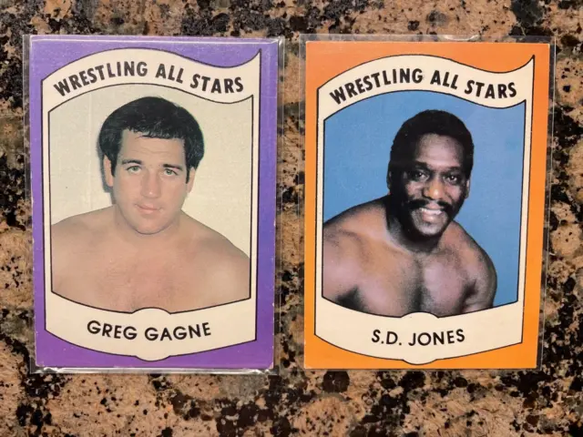 1982 Wrestling All-Stars Lot Of 2 S.d. Jones/Greg Gagne