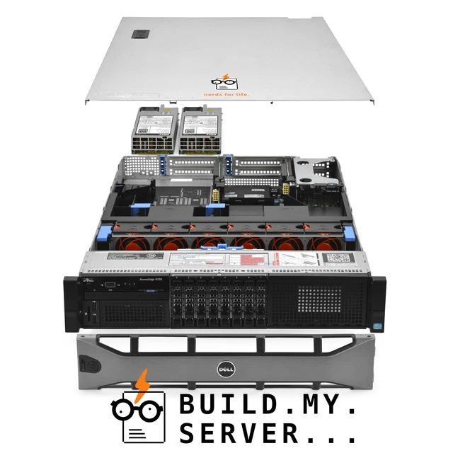 Dell PowerEdge R720 Server 2x E5-2650 2.00Ghz 16-Core 128GB 2x 600GB H710