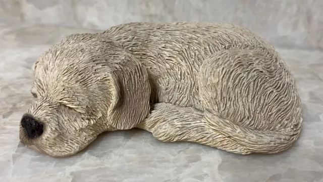 Vintage SANDICAST Lil Snoozer S02 Yellow Lab Figurine Sleeping 1986