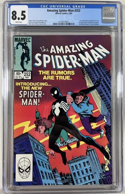 Amazing Spider-Man 252 (Marvel, 1984)  CGC 8.5  **1st Black Costume**