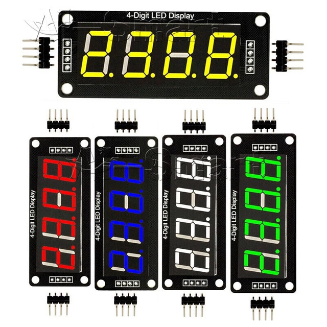 thumbnail image 2 of 0.56" 5V LED Digital Display Module 6-Digit 7-Segment TM1637 Indicator Tube With Yellow Light Plug And Play 2 of 12