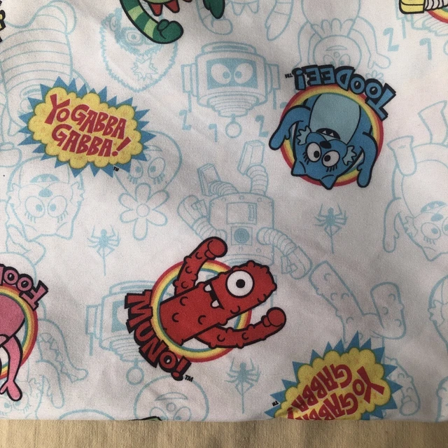 Yo Gabba Gabba Flat Crib Sheet 2012 Toddler Kids Cartoon Bedding