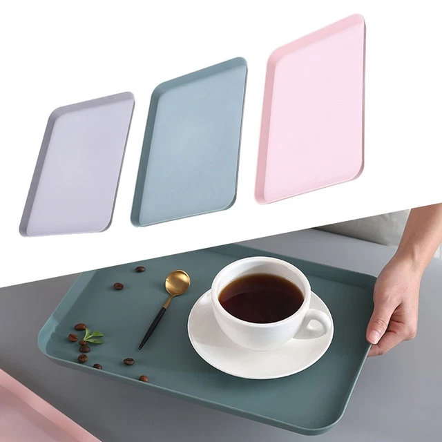 Tablett Essensteller Kaffee Klein Servieren Snack Tasse ABS Wohnzimmer