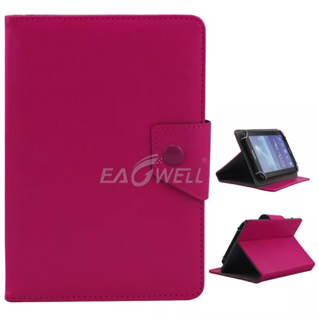 For 10" - 10.1" Tablet PC Tab Universal Classic Stand Folio Leather Case Cover 2