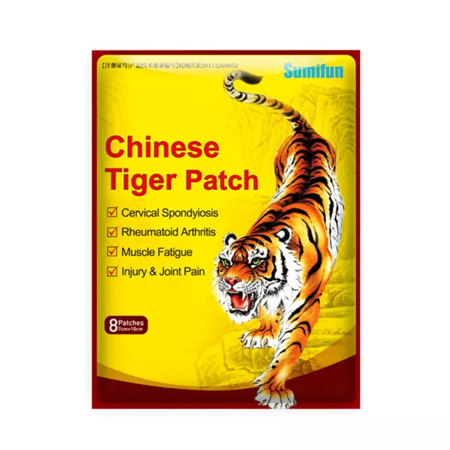 40 Tiger Patch Chinese Medical Back Heat Pain Relief Plaster Pad Balm Arthritis 3