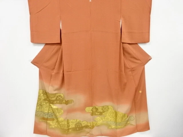6274898: Japanese Kimono / Vintage Iro-Tomesode / Embroidery / Kinsai / Butterfl