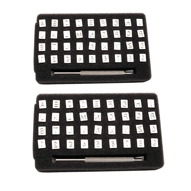 Printing Punch Mould Alphabet Numbers Stamping Set Leathercraft for DIY Leather