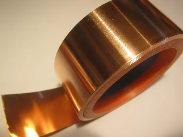 lámina de cobre, de 0,2 mm de grosor, en rollos de varios anchos y longitudes 3