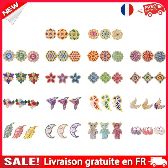 5D Resin Brooch Jewekry Mosaic Pin Buckle Women Girl DIY Diamond Painting Kit