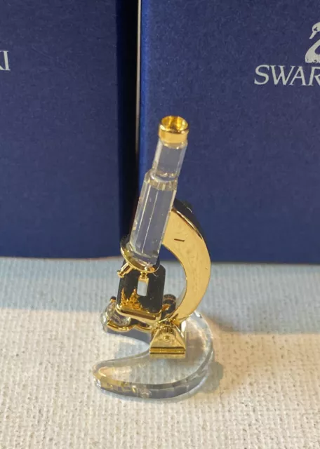 Swarvoski Microscope Gold Trim 272878 Rare And Retired Crystal Memories