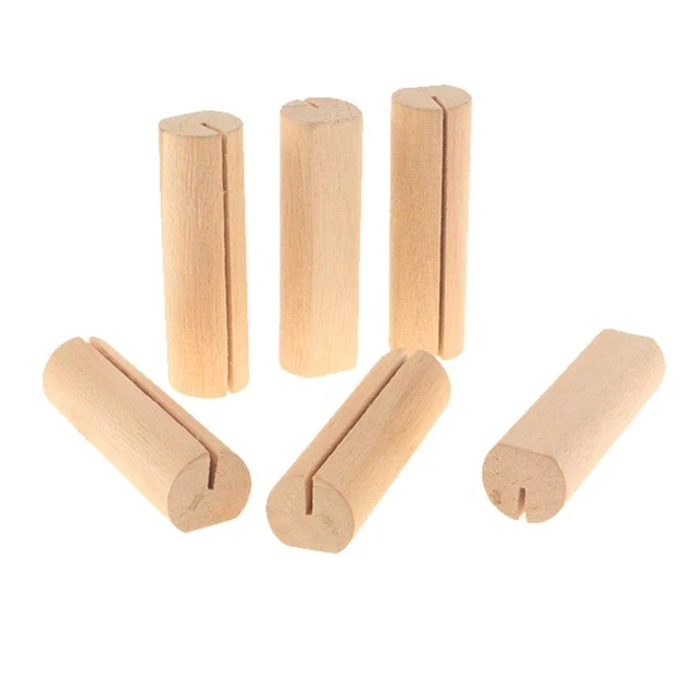 40-Piece Wooden Place Card Base, Photo Stand Base, Table Number Stand Base,4009