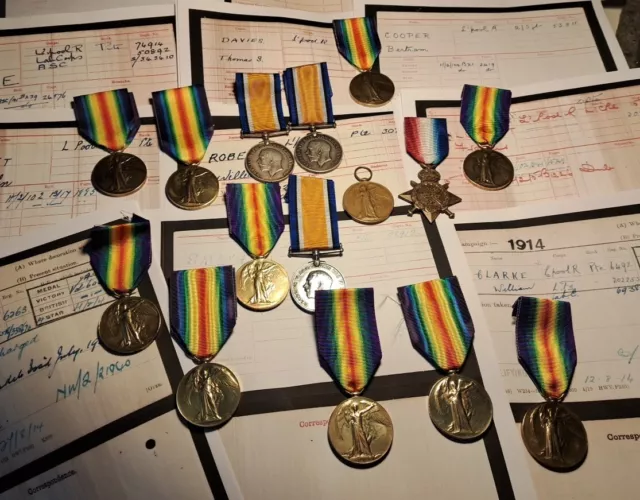 WW1 Collection Of Liverpool Regiment Medals. X15 Medals