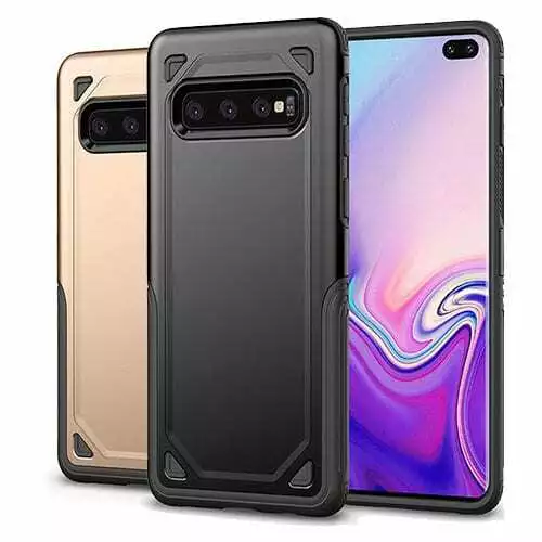 Samsung Galaxy S10 Plus Hybrid Dual-Layer Armor Case Cover Rugged Shockproof